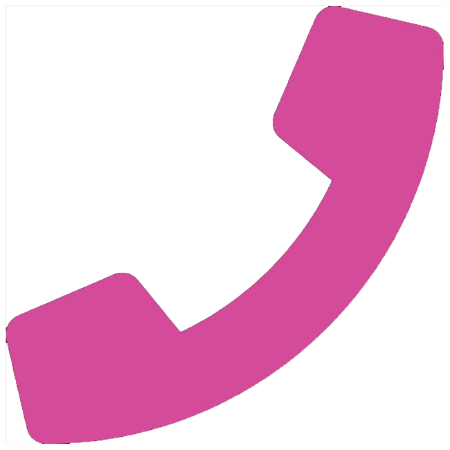 ikona różowej słuchawki telefonicznej